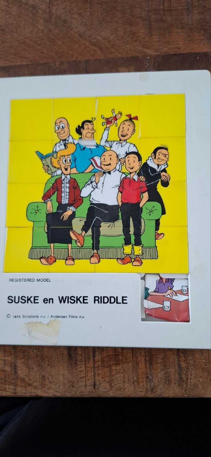 Suske en Wiske puzzel uit 1975 - Vintage stripfiguren, Verzamelen, Stripfiguren, Ophalen of Verzenden
