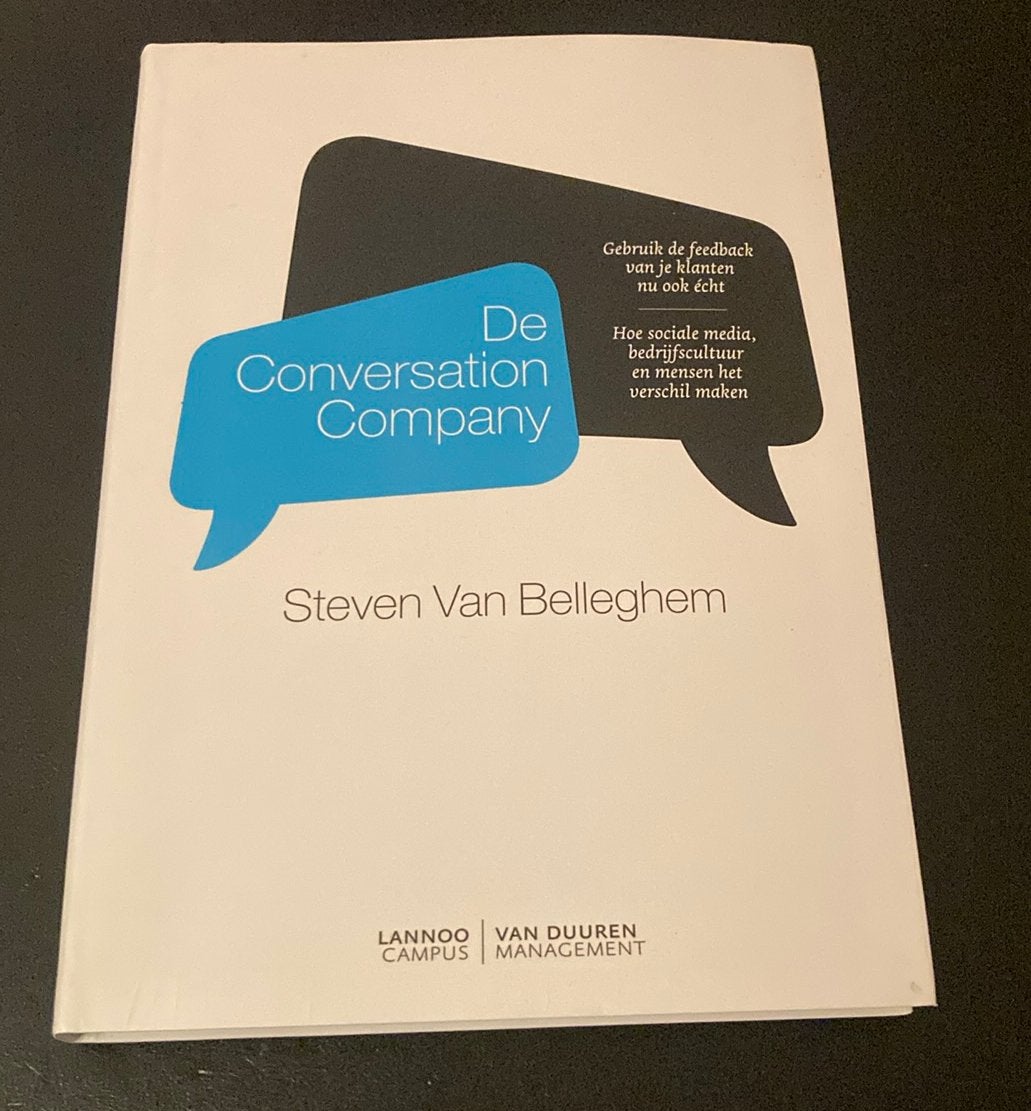 Steven van Belleghem - De Conversation Company, Steven van Belleghem, Ophalen of Verzenden, Management, Zo goed als nieuw
