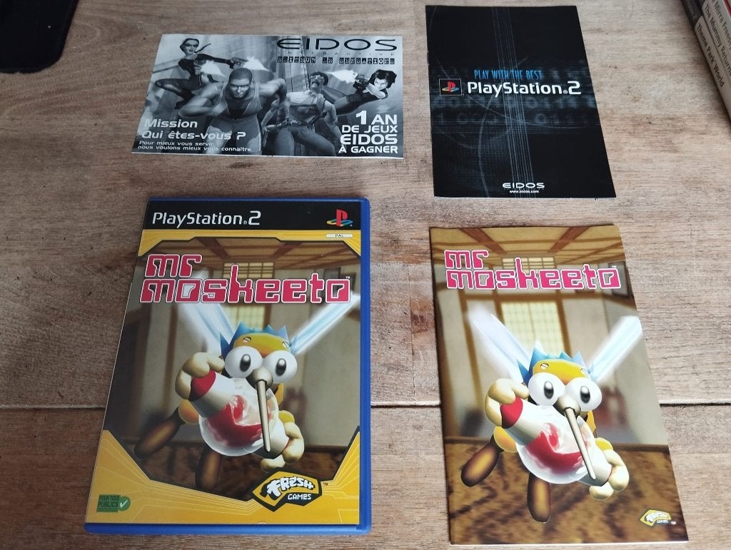 Mr Moskeeto playstation 2 PS2 game compleet, 1 speler, Ophalen of Verzenden, Zo goed als nieuw, Vanaf 3 jaar