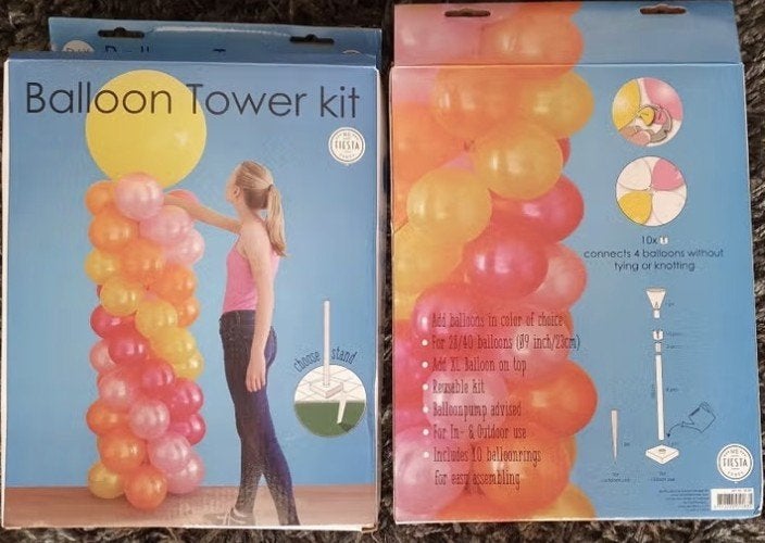 Ballon Toren Kit met Elektrische Pomp - Feestversiering, Ophalen of Verzenden