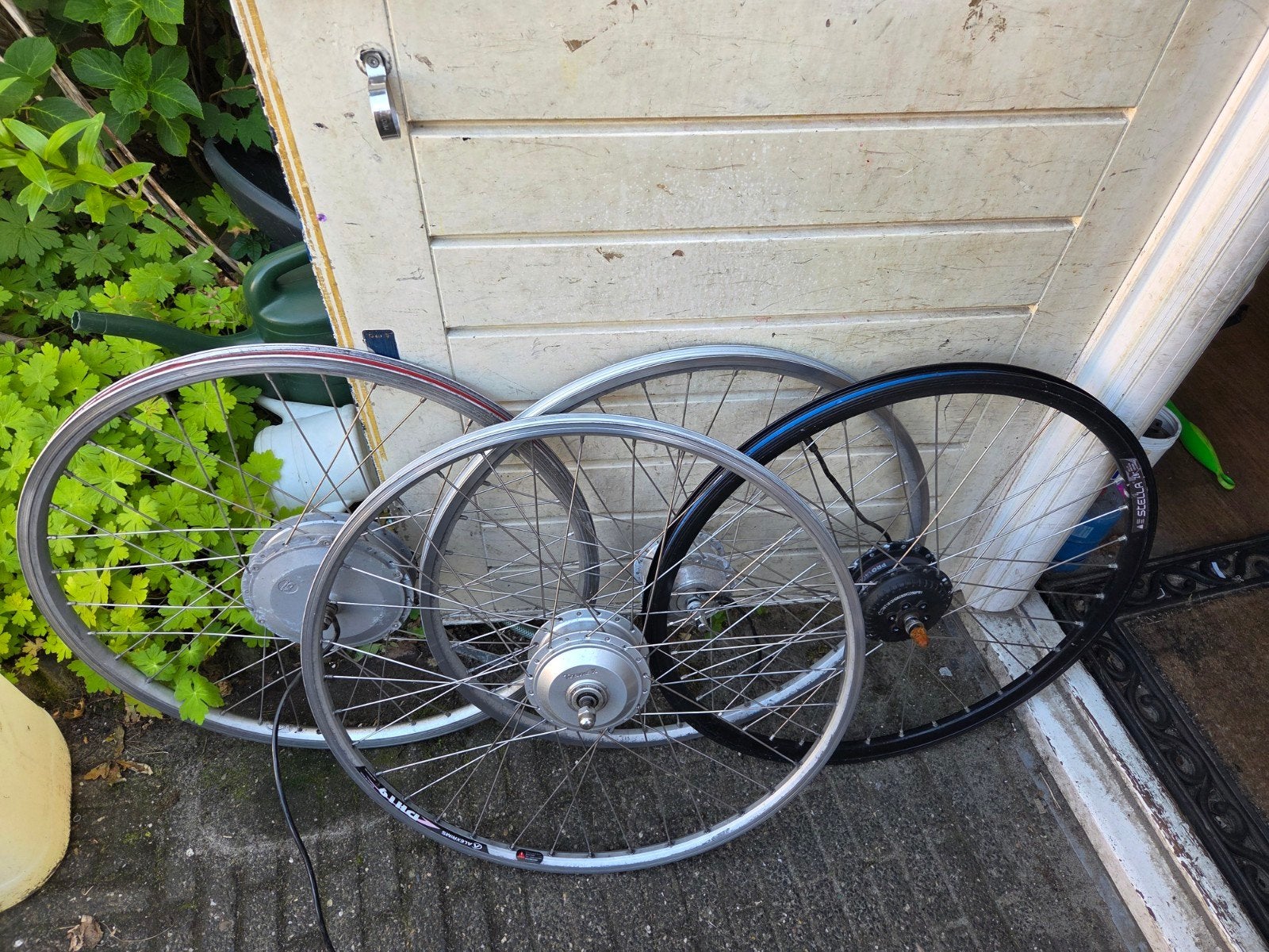 Elektrische fiets wielen 4x, Fietsen en Brommers, Fietsonderdelen, Ophalen, Elektrische fiets
