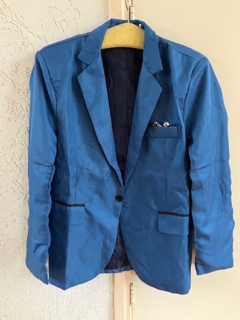 heren colbert maat L blauw, Ophalen of Verzenden, Nieuw, Maat 52/54 (L), Blauw