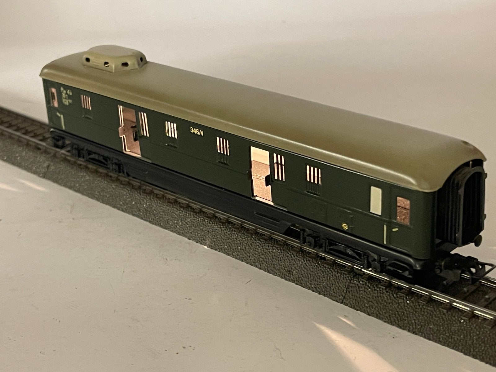 ** COLLECTORS ITEM ** Märklin 346/4 ** met VERLICHTING **, Wisselstroom, Wagon, Ophalen of Verzenden, Zo goed als nieuw