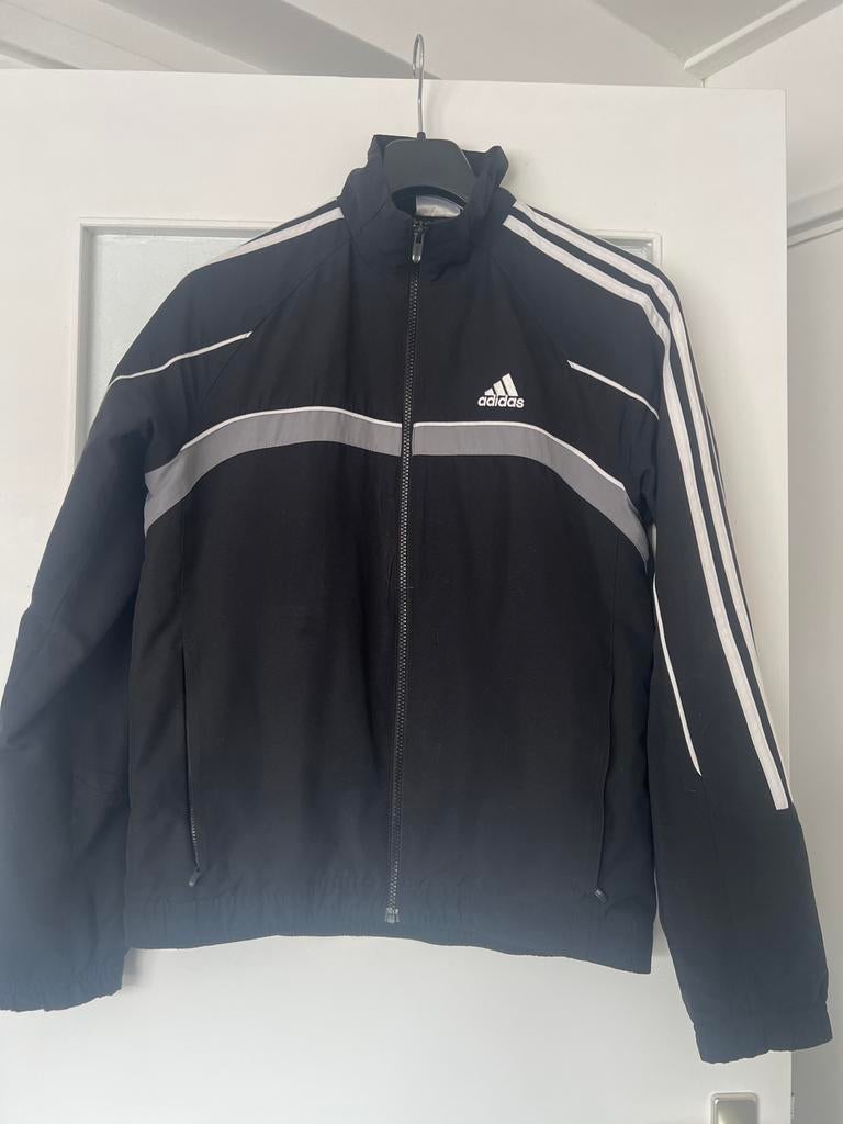 Adidas Jas XS Zwart - Stijlvol en Comfortabel, Kleding | Heren, Ophalen of Verzenden, Gedragen, Maat 46 (S) of kleiner, Zwart