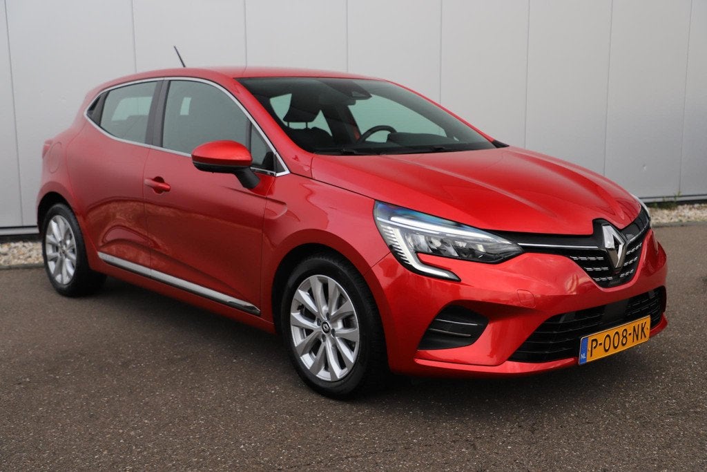 Renault Clio 1.0 TCe Intens Half Leder 16 inch LMV LED Navig, Voorwielaandrijving, Gebruikt, Euro 6, Leder en Stof