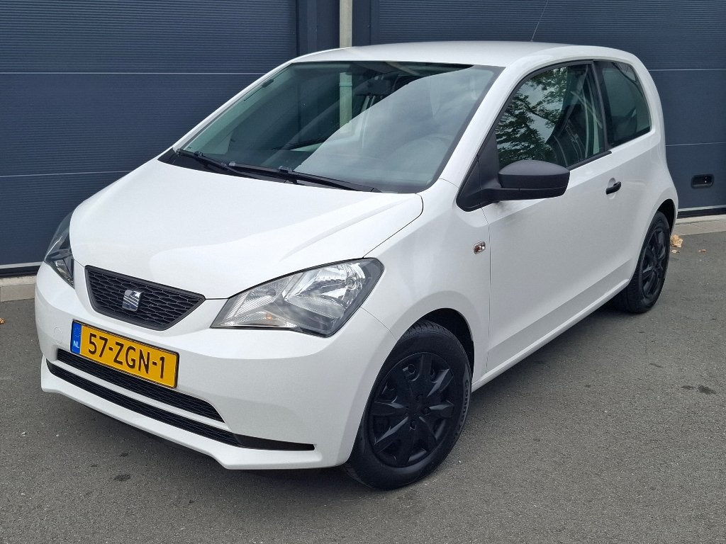 Seat Mii 1.0 Entry  44KW 2012 3DRS Wit, Auto's, Seat, Voorwielaandrijving, Stof, Zwart, 840 kg