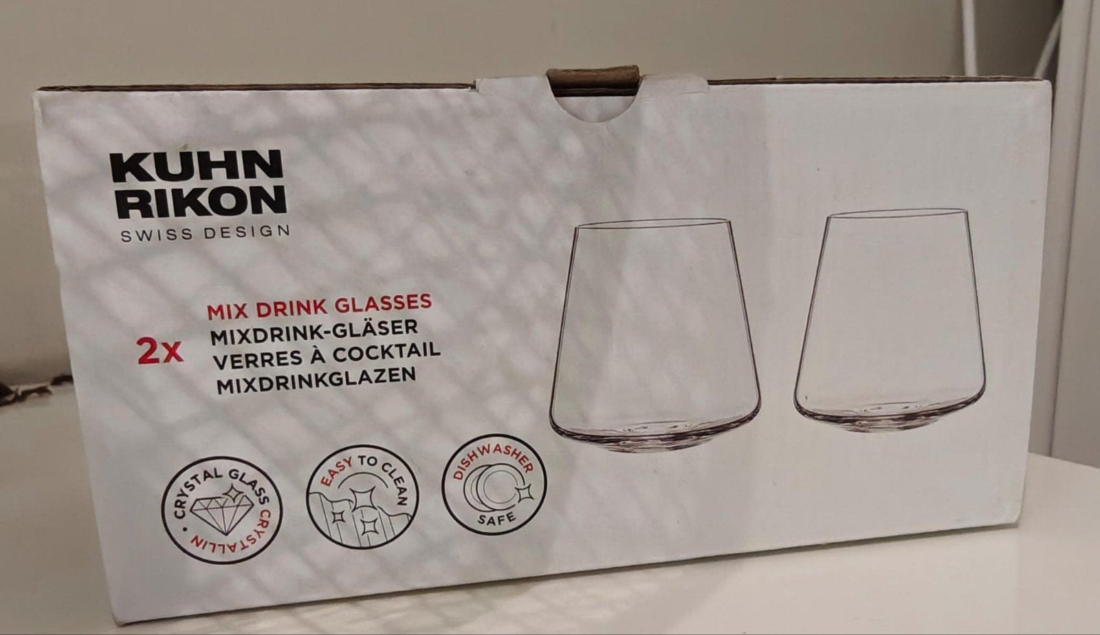 Kuhn Rikon Mix Drink Glazen - Set van 2, Ophalen, Nieuw, Overige merken, Glas
