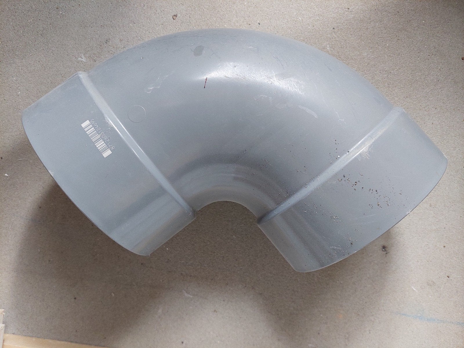 PVC bochten 200mm  lijm 2x mof 90gr, Doe-het-zelf en Verbouw, Ophalen, Bochten, Pvc, Minder dan 2 meter