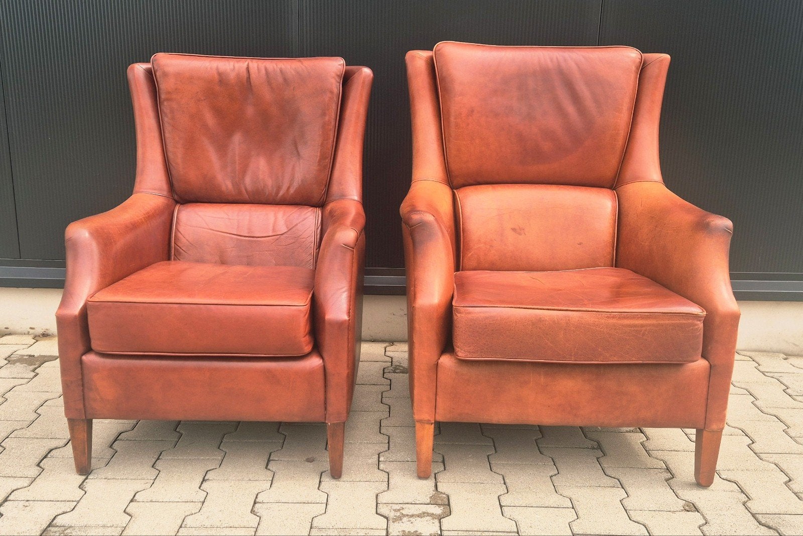 2 Bendic  Leren fauteuils, Ophalen of Verzenden