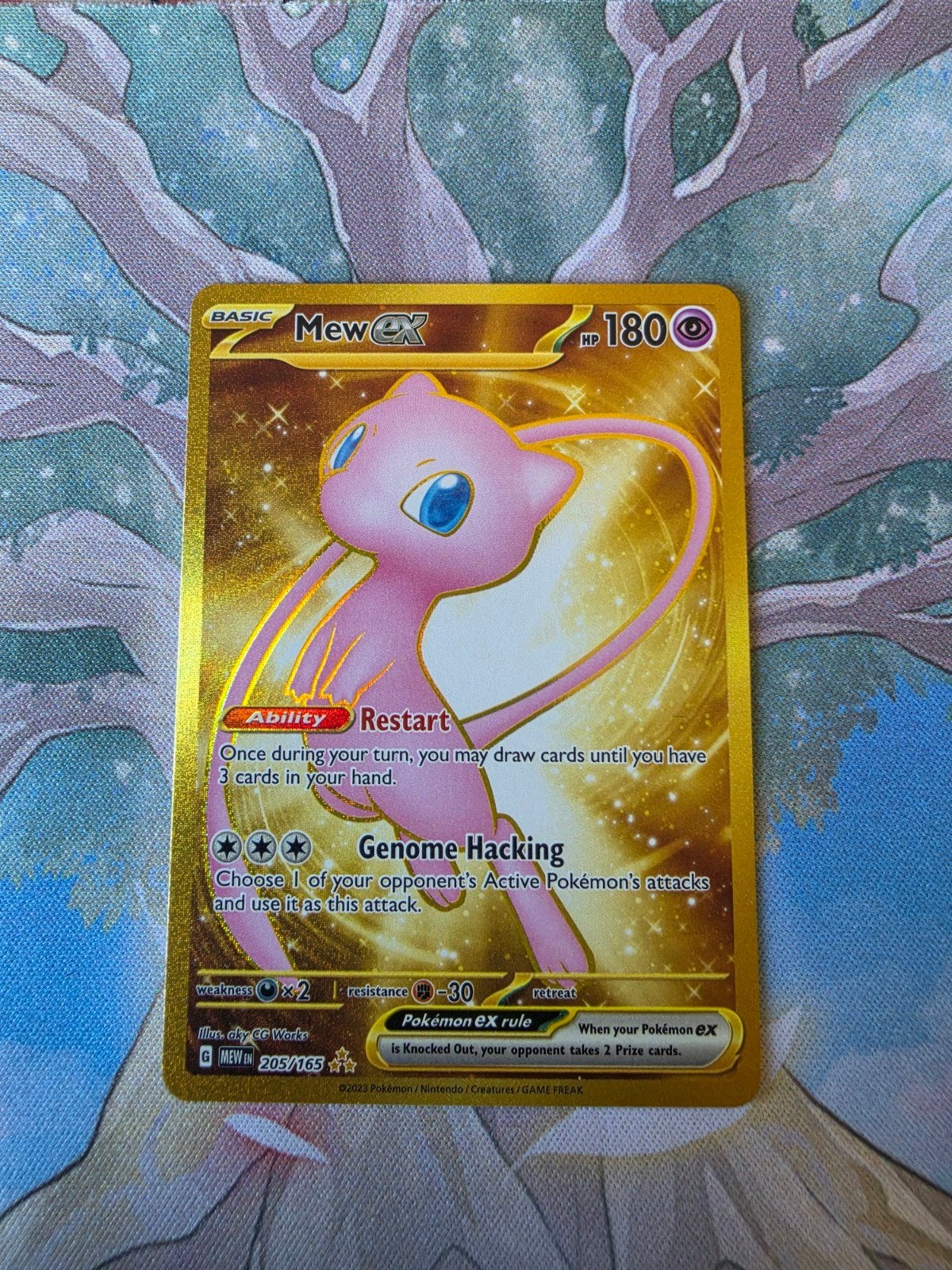 pokemon 151 mew ex 205/165, Ophalen of Verzenden, Nieuw, Losse kaart, Foil
