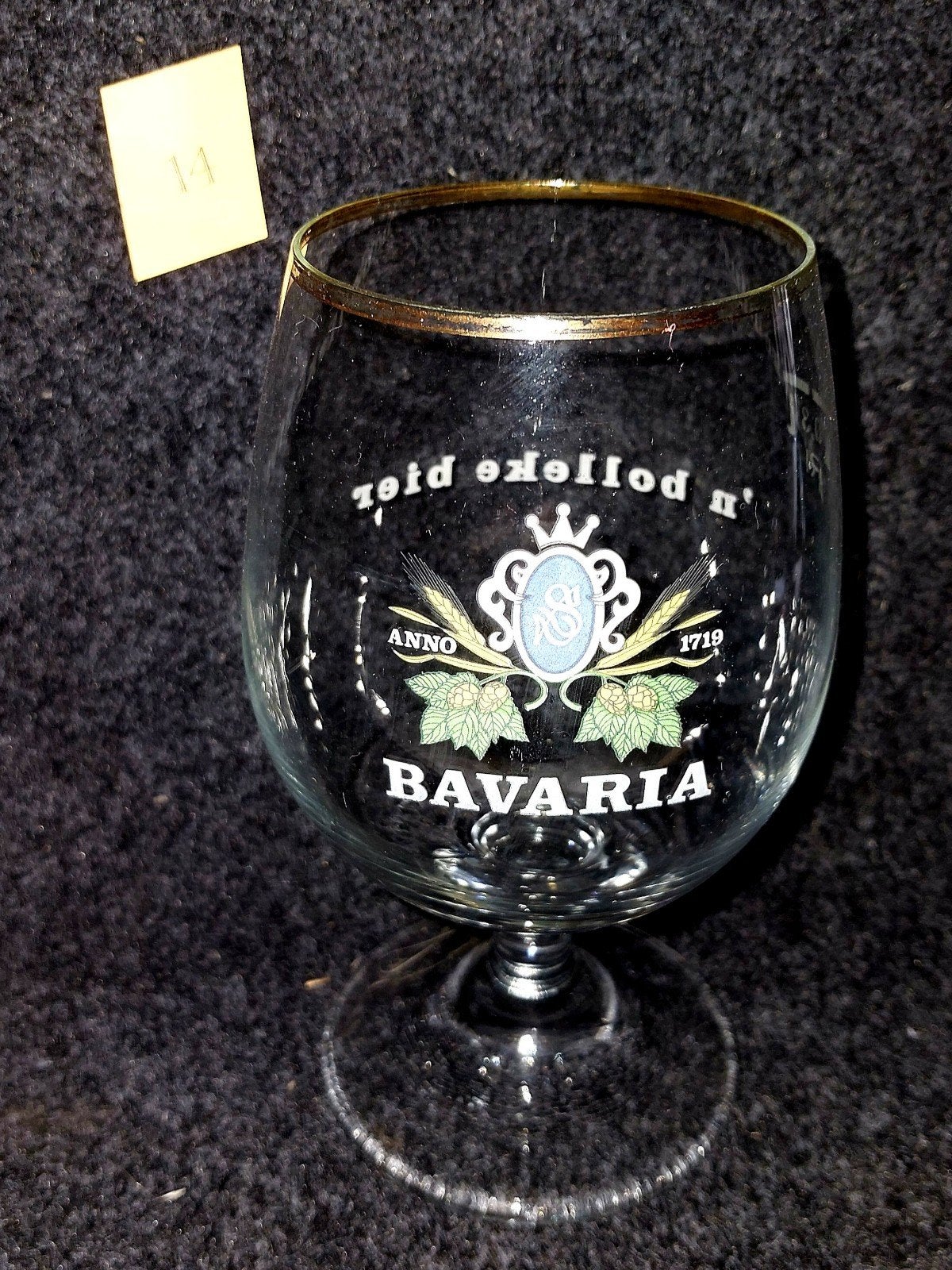 Bavaria bierglas "Bolleke bier", Verzamelen, Ophalen of Verzenden
