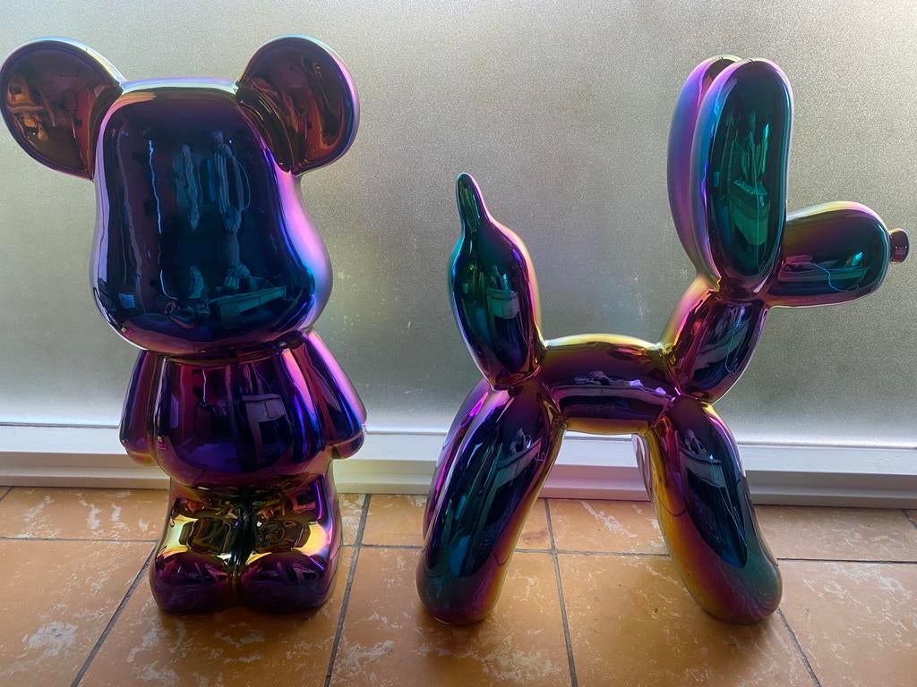 Mooie grote jeff koons keramiek beelden 100€ pst, Ophalen