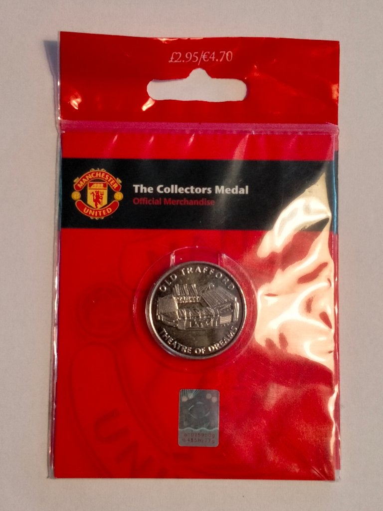 Manchester United Old Trafford munt medaille voetbal sport, Ophalen of Verzenden, Zo goed als nieuw, Buitenlandse clubs, Overige typen