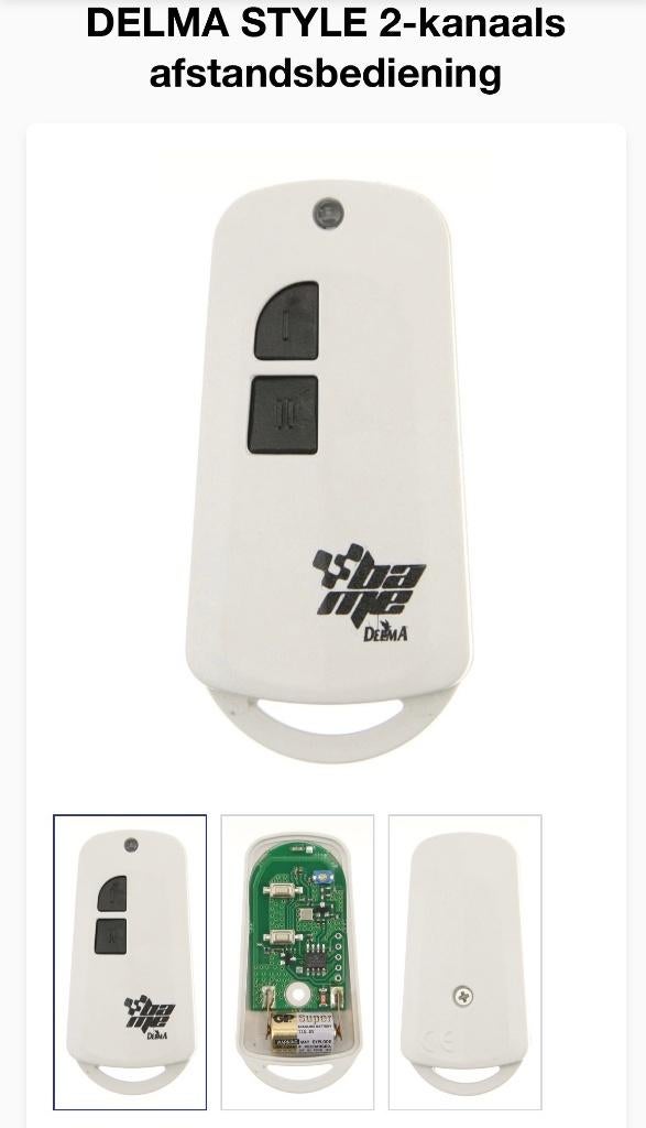 Handzender DELMA STYLE ROLLING CODE TX2 433,92 MHz, Hobby en Vrije tijd, Elektronica-componenten, Ophalen of Verzenden, Nieuw