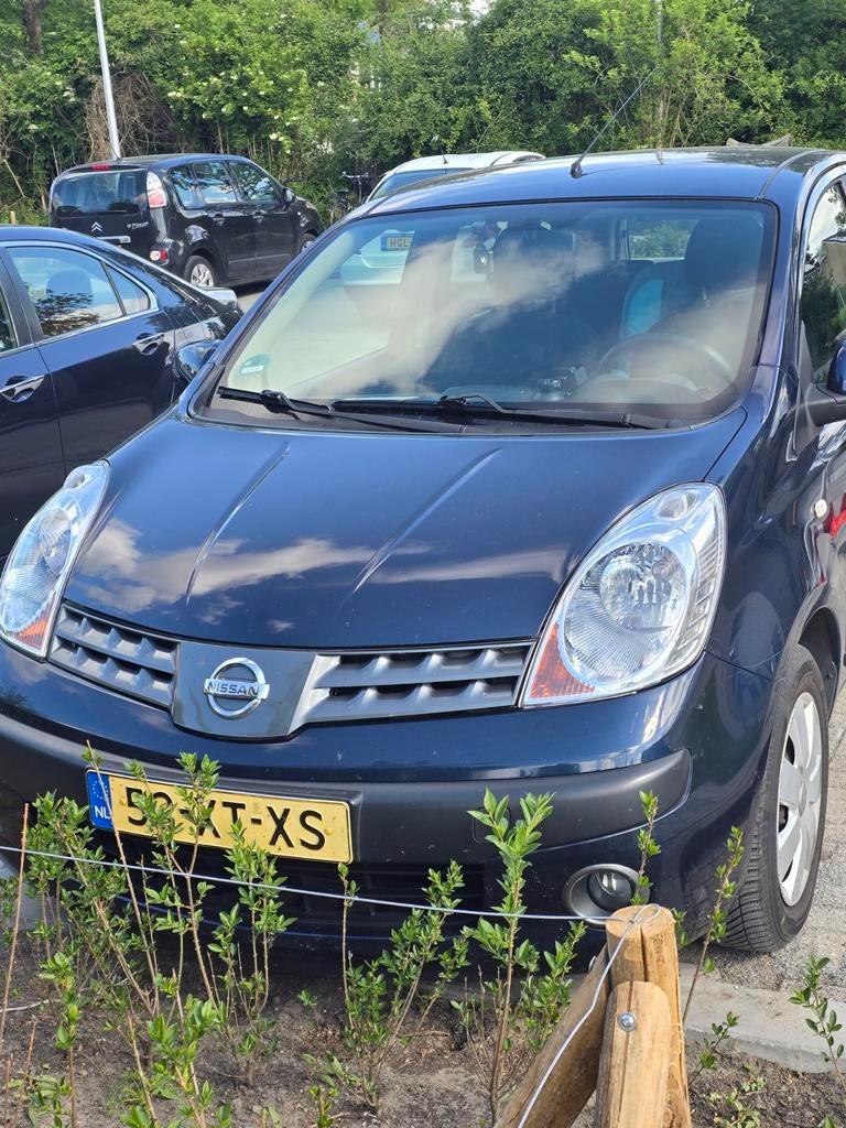 Nissan Note 2007, 1.6, 4 cilinders, Blauw, Handgeschakeld, Grijs