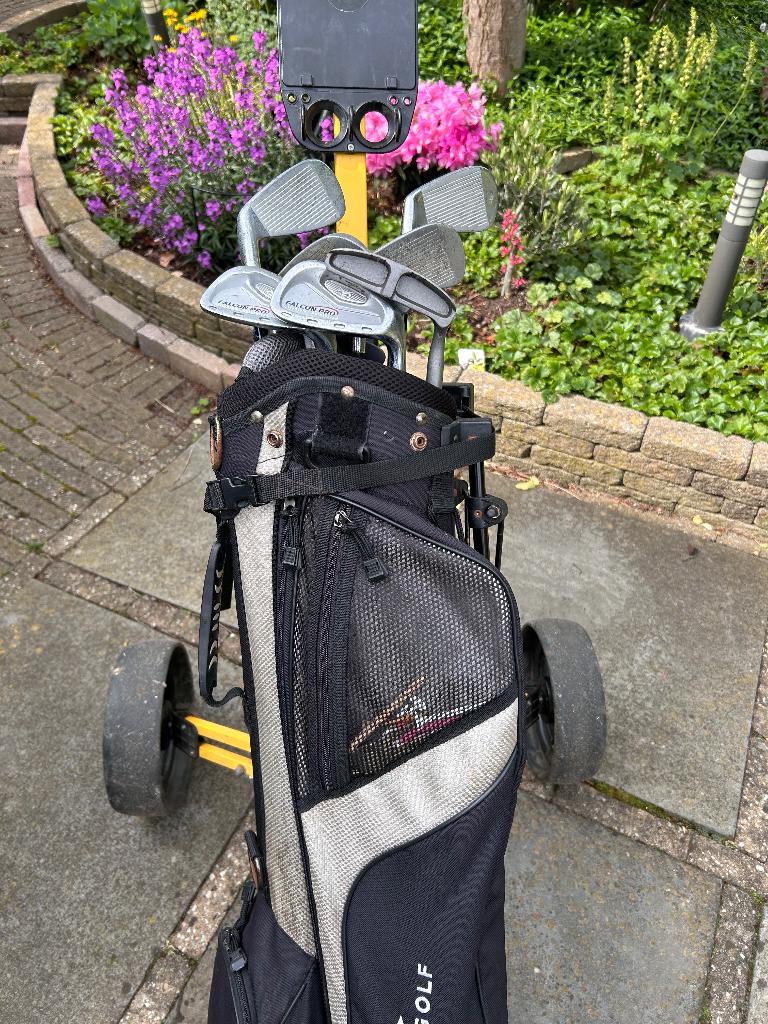 golfset met karretje, Sport en Fitness, Golf, Ophalen, Gebruikt, Set