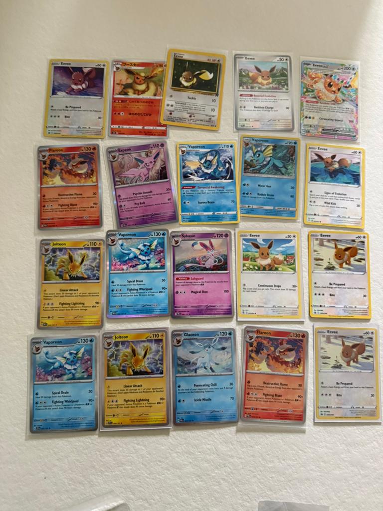Lot Eevee en Evolutions, Ophalen of Verzenden