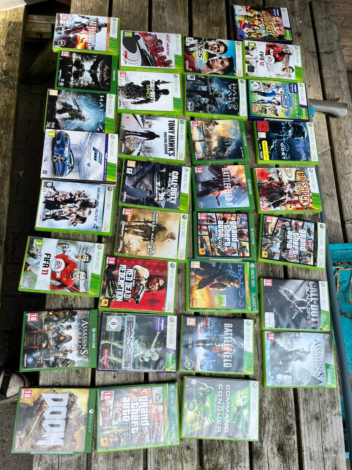 Doos met x box spellen, 1 speler, Verzenden, Zo goed als nieuw, Vanaf 3 jaar