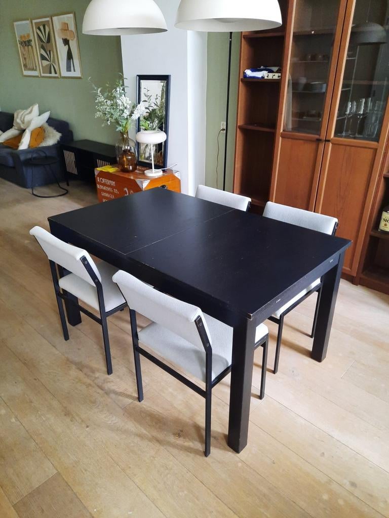 Uitschuifbare eettafel IKEA, Huis en Inrichting, Tafels | Eettafels, Ophalen, Gebruikt, 100 tot 150 cm, 50 tot 100 cm