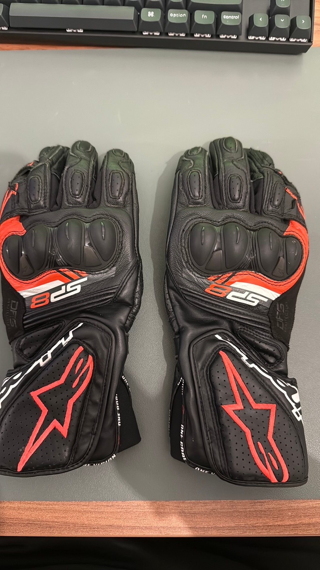 Alpinestars SP-8 V3 leather Gloves, Ophalen of Verzenden, Tweedehands, Handschoenen
