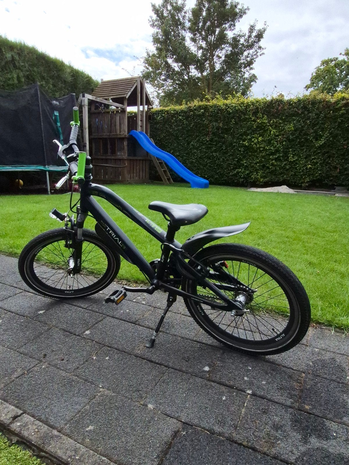Alpina Trial 20 inch jongensfiets - Zwart/Groen, Terugtraprem, Gebruikt, Minder dan 49 cm, Ophalen