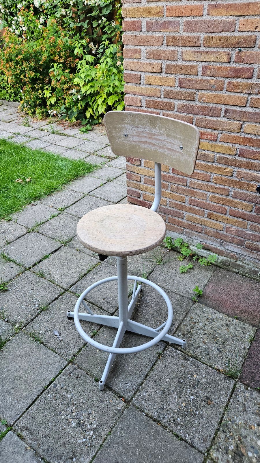 vintage tekenstoel industrial architectenstoel, Huis en Inrichting, Gebruikt, Overige kleuren, Ophalen of Verzenden, Industrieel, Vintage