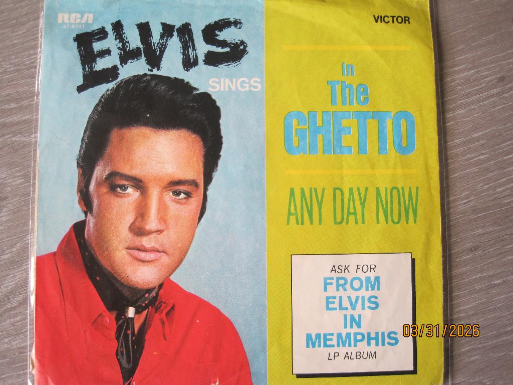 Elvis Presley   -   in the Ghetto, Gebruikt, 7 inch, Single, Ophalen of Verzenden