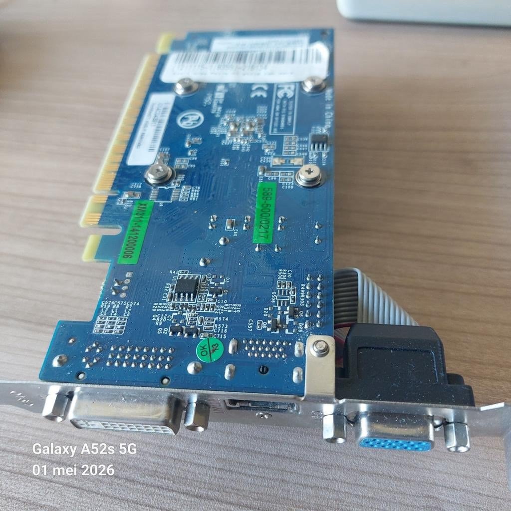 Nvidia Grafische Kaart met DVI en VGA Aansluitingen, Gebruikt, Overige soorten, Ophalen of Verzenden, PCI-Express 1