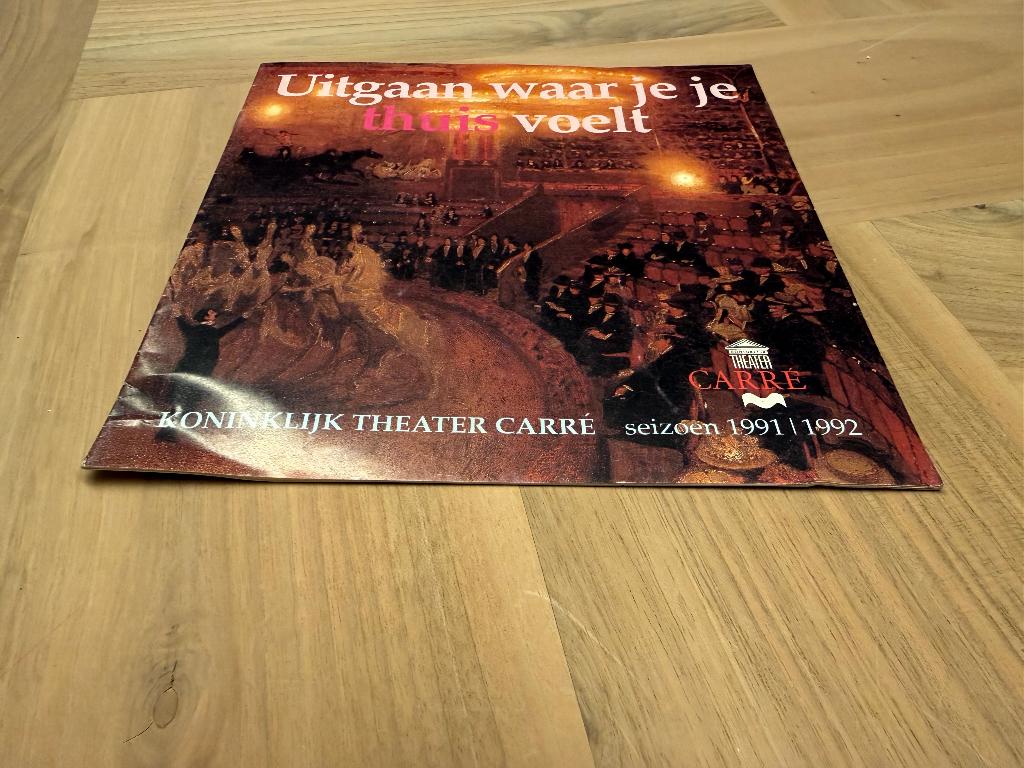 Programmaboek Theater Carré 1991/1992 André van Duin, Verzenden, Zo goed als nieuw, Boek, Tijdschrift of Artikel