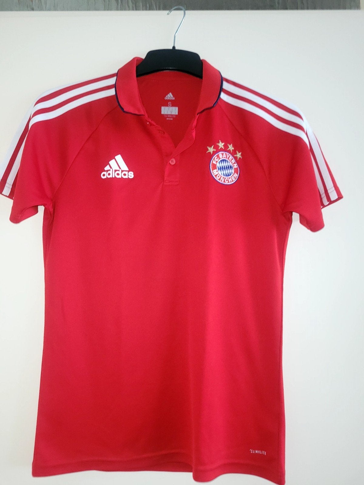 Adidas FC Bayern München Polo Shirt Maat S, Ophalen, Zo goed als nieuw, Adidas, Rood