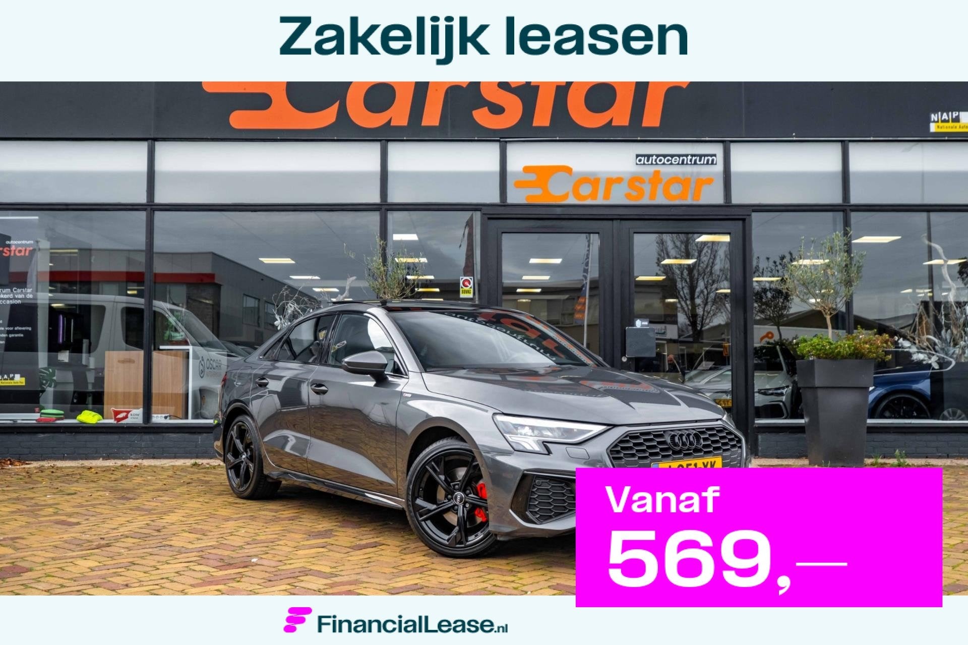 Audi A3 Limousine 35 TFSI S edition|PANO|CRUISE|CARPLAY, 4 cilinders, 150 pk, Origineel Nederlands, Bedrijf