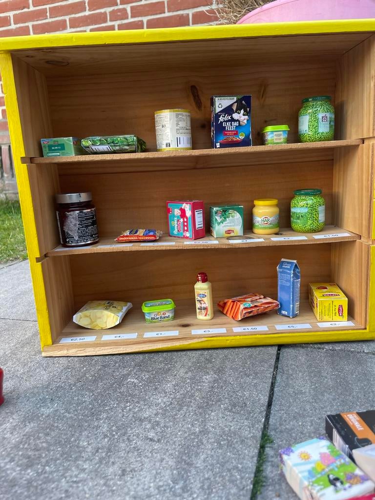 Speelgoed Winkel(spulletjes) mini’s etagère patisserie, Ophalen of Verzenden, Gebruikt, Hout