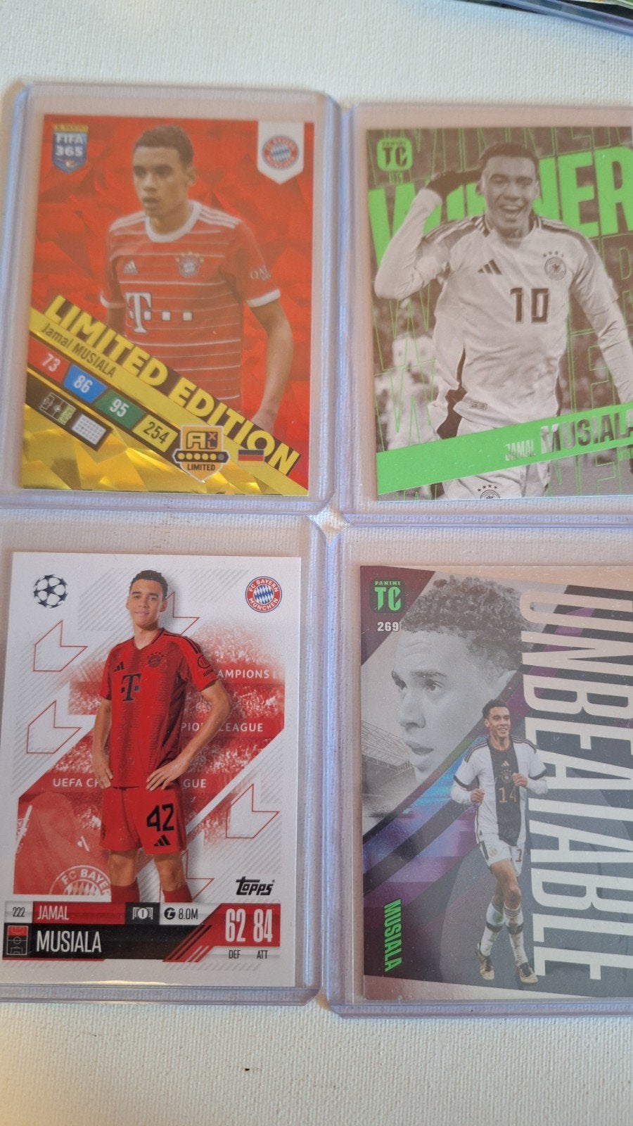 Jamal Musiala Voetbal Kaarten - Panini Topps, Ophalen of Verzenden, Zo goed als nieuw, Buitenlandse clubs, Spelerskaart