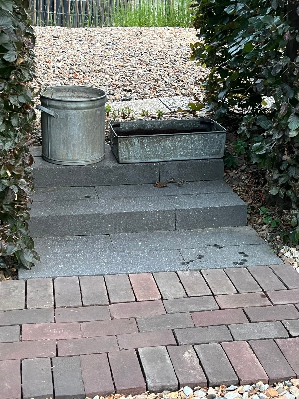 Zinken ketel en zinken archiefbak., Ophalen, Zo goed als nieuw, Natuursteen, Overige typen