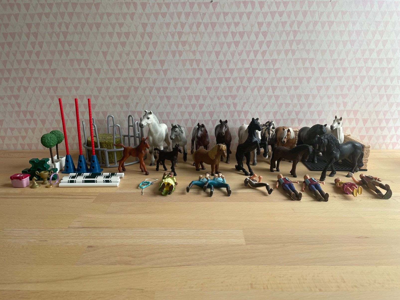 Heel veel Schleich!, Ophalen of Verzenden, Gebruikt, Paard, Beeldje of Figuurtje