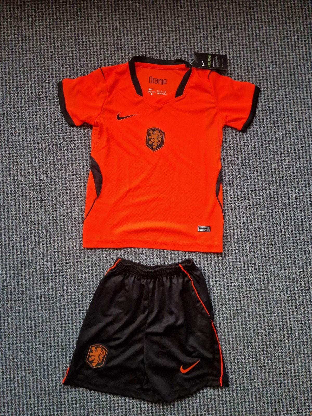 Nederland Oranje thuis voetbaltenue WK 2026 set shirt broek, Kinderen en Baby's, Kinderkleding | Maat 122, Oranje, Jongen of Meisje