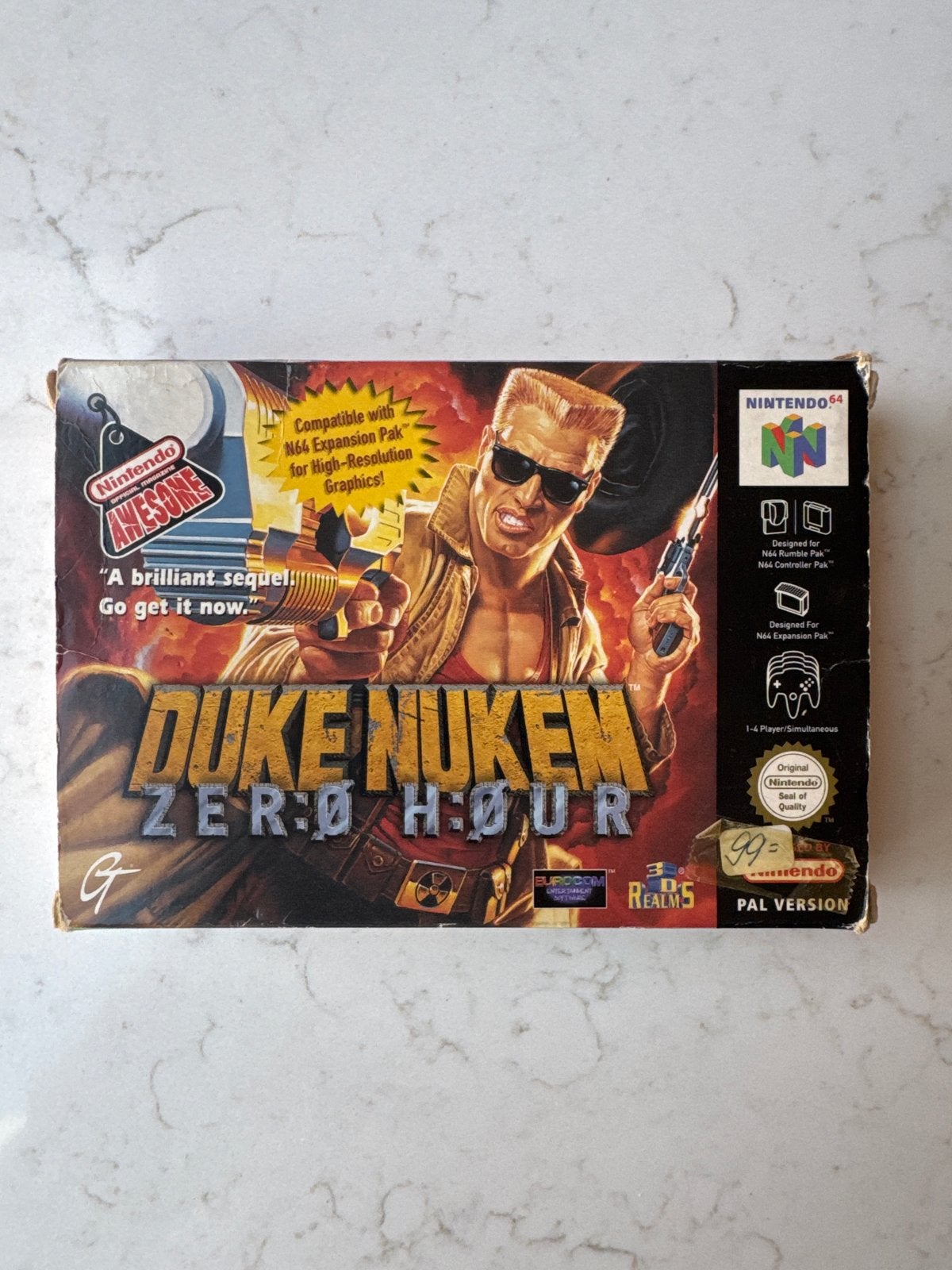 Duke Nukem Zero Hour N64 - Compleet in doos, Spelcomputers en Games, Games | Nintendo 64, Gebruikt, Shooter, Verzenden, 1 speler