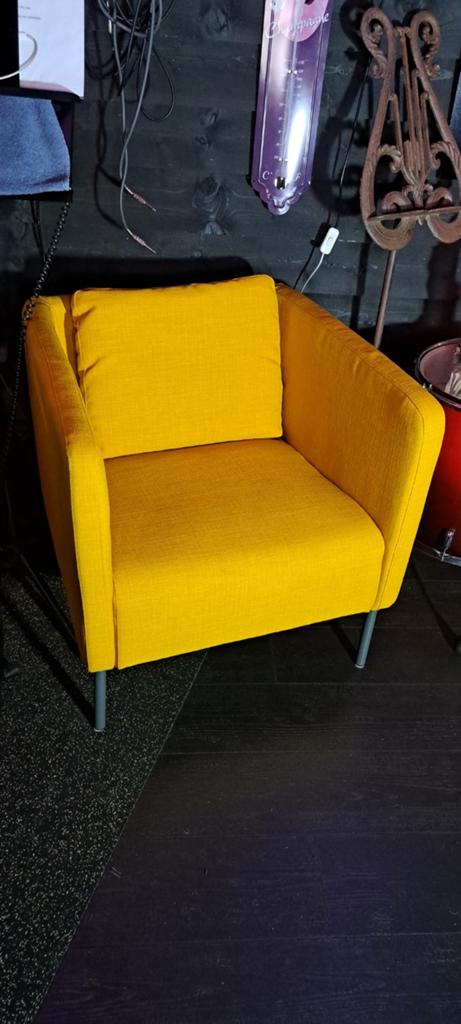 Gele stoelen, Huis en Inrichting, Fauteuils, Ophalen, Zo goed als nieuw, Minder dan 75 cm, 50 tot 75 cm