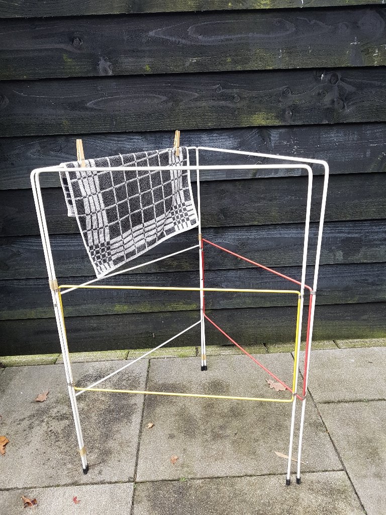 TOMADO - Droogrek in Rietveld kleuren - Vintage jaren 60-70, Ophalen, Gebruikt, Wasrek