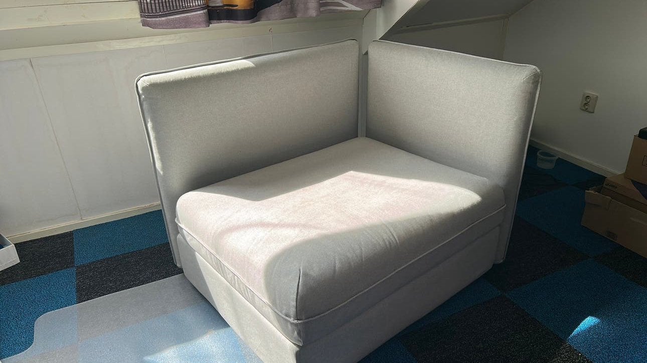 Hoekbankje Ikea, Huis en Inrichting, Banken | Sofa's en Chaises Longues, Zo goed als nieuw, Eenpersoons, Minder dan 150 cm, 75 tot 100 cm