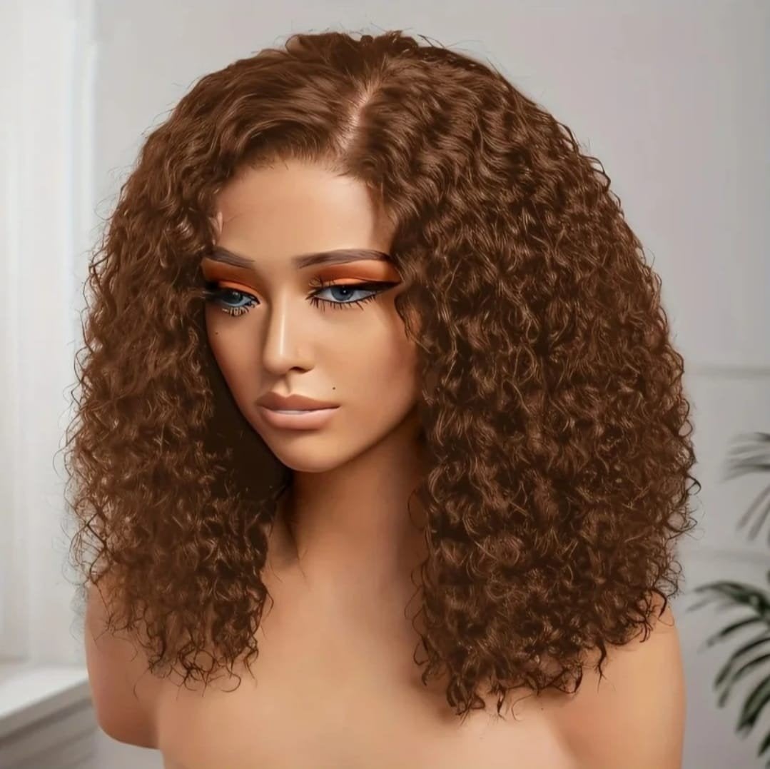 12 inch jerry curls wig / pruik 100% menselijke haar, Ophalen of Verzenden, Nieuw, Pruik of Haarverlenging