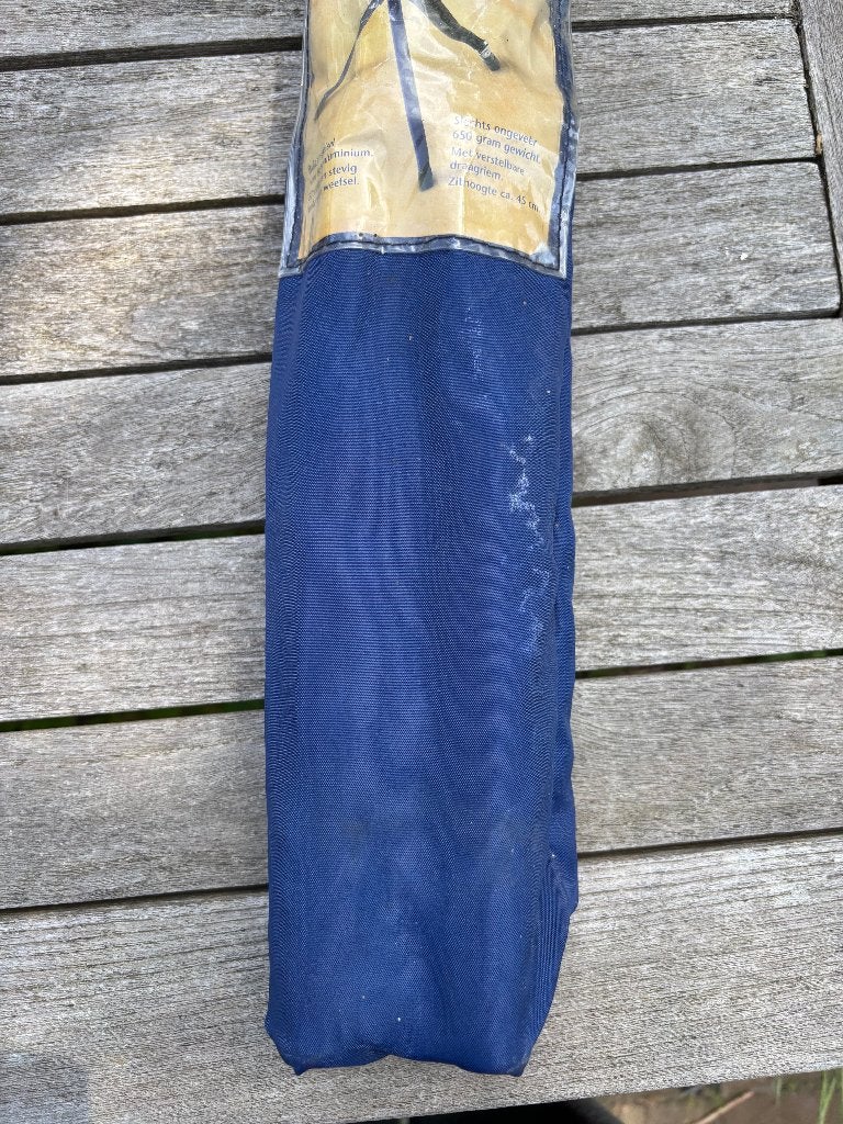 Opvouwbaar krukje in draagtas (blauw), Ophalen, Campingstoel