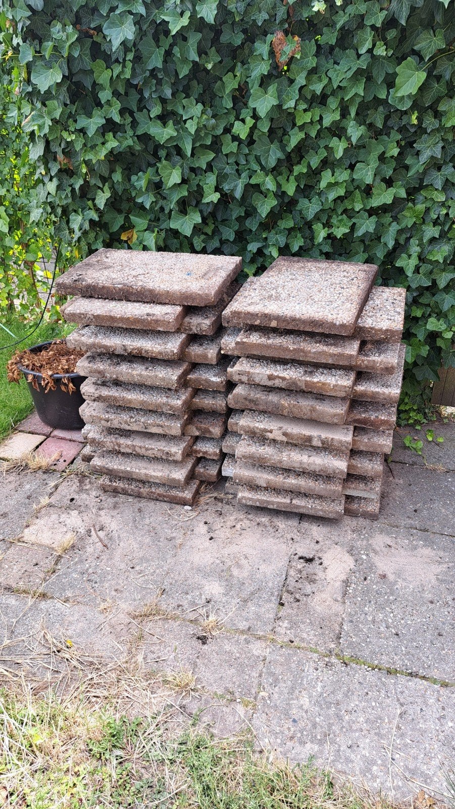 Grindtegels 60x40 32 stuks, Tuin en Terras, Tegels en Klinkers, Ophalen, Gebruikt, 5 tot 10 m², Grind