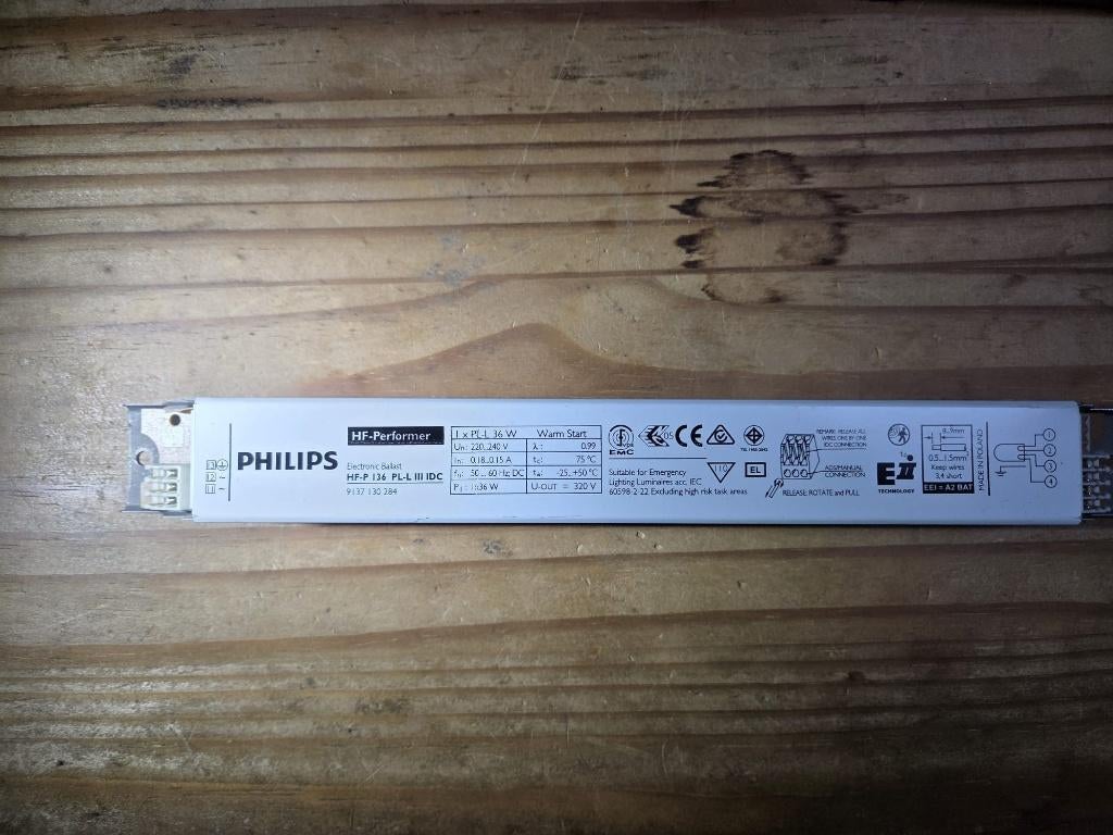 Philips HF-P 1 36 PL-L III ballast VSA voorschakelapparaat, Ophalen of Verzenden, Gebruikt