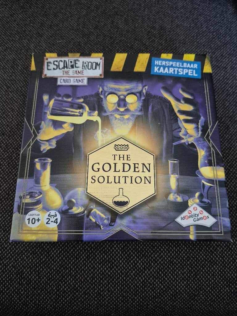 Escape room the game the Golden Solution kaartspel, Hobby en Vrije tijd, Ophalen, Nieuw
