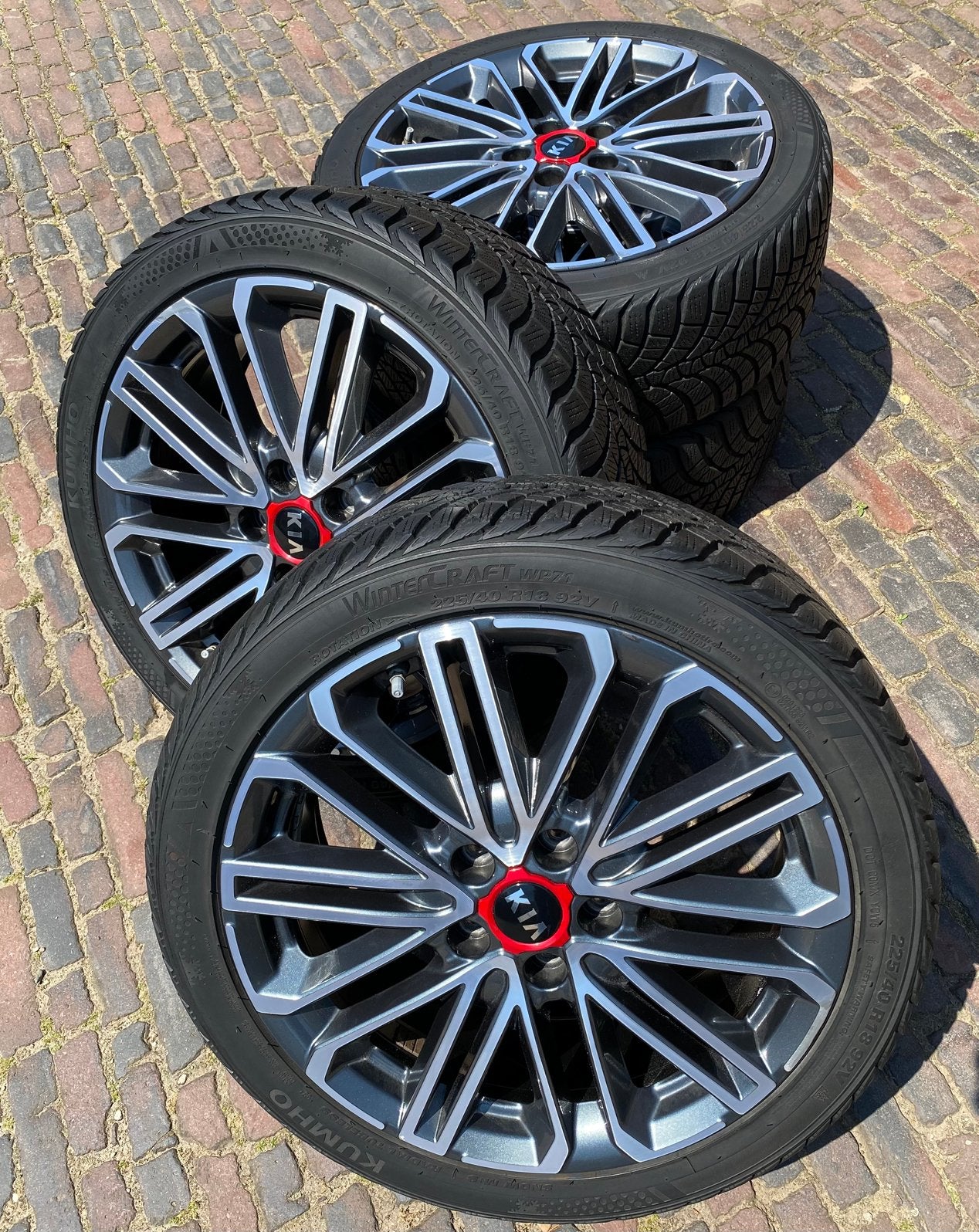 18” Kia Ceed ProCeed GT velgen + tpms + winterbanden, Auto-onderdelen, Banden en Velgen, 18 inch, Banden en Velgen, 225 mm, Winterbanden