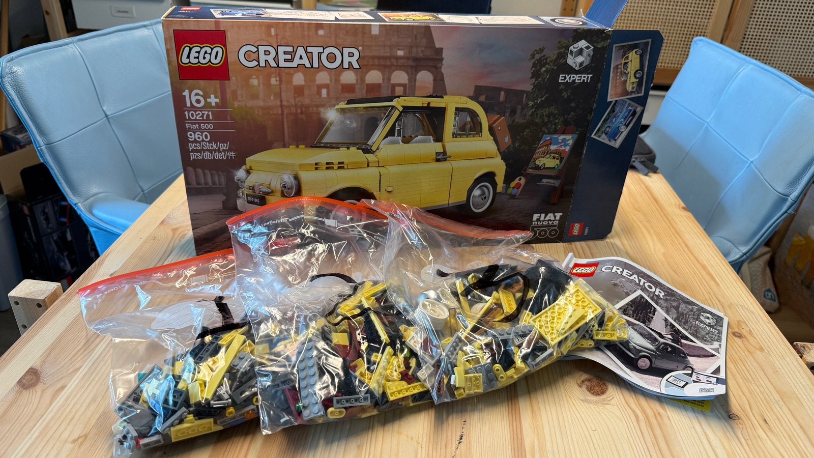 LEGO Fiat 500 (10271) Gesorteerd, Ophalen of Verzenden, Zo goed als nieuw