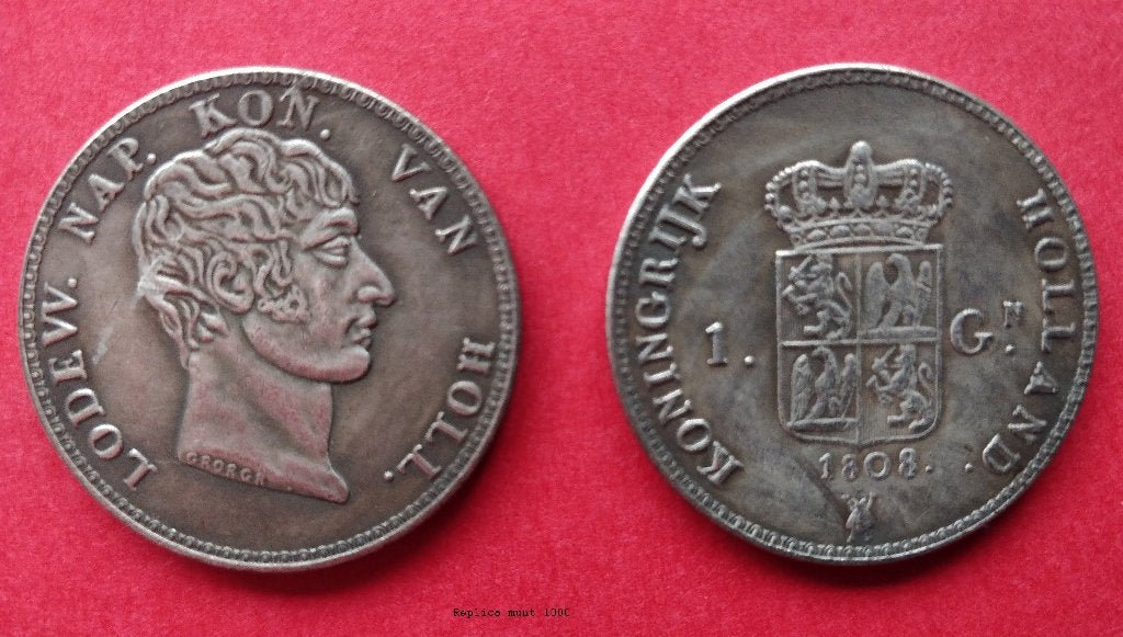 Het Koninkrijk Holland Lodewijk Napoleon. GULDEN 1808 € 2,90, Verzenden, Vóór koninkrijk, 1 gulden