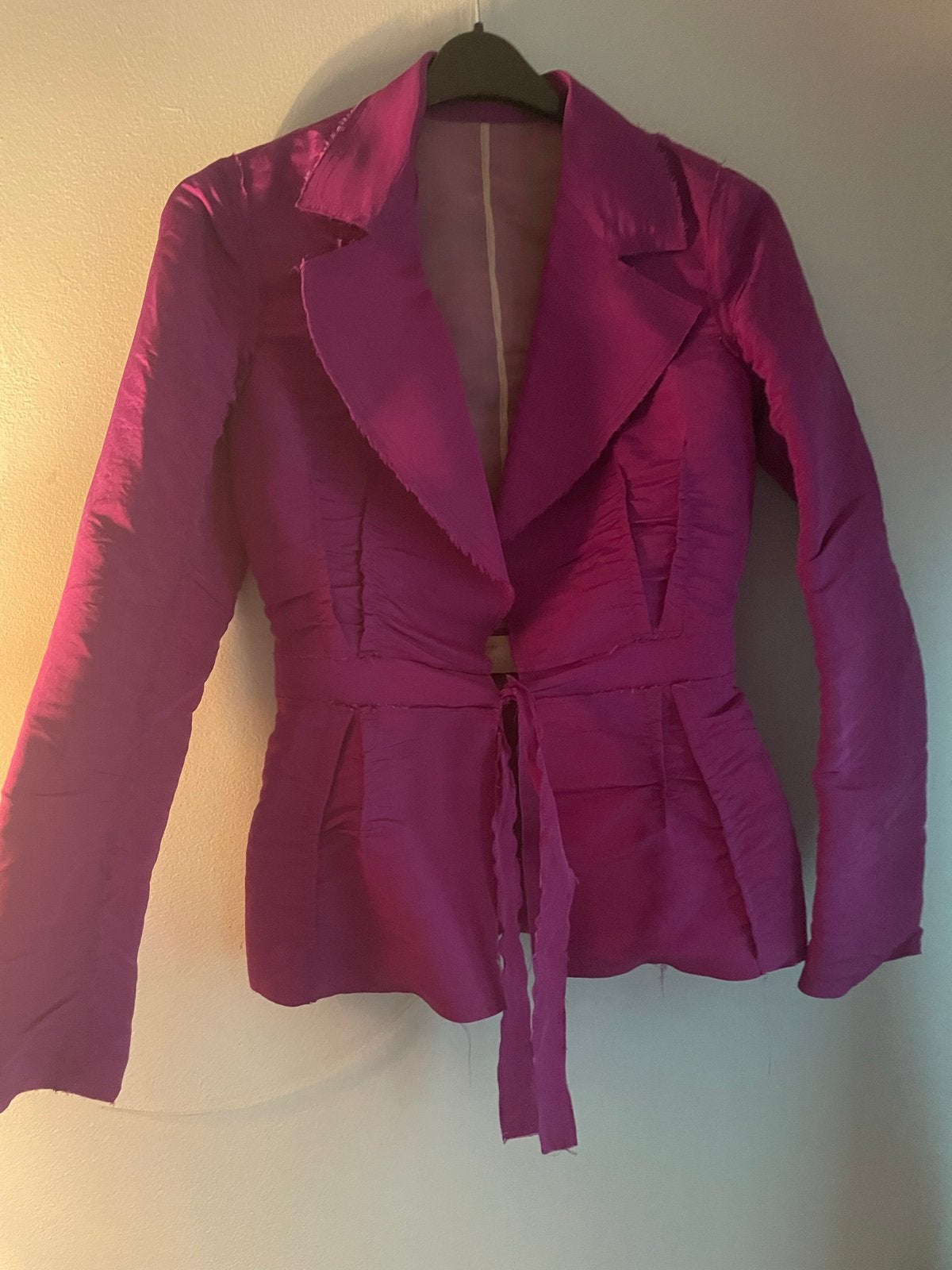 Lanvin fuchsia jasje uit 2005 Alber Elbaz mt 36, Maat 38/40 (M), Verzenden, Jasje, Roze