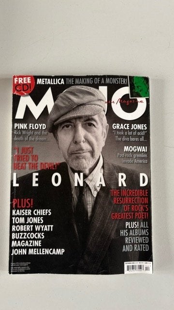 LEONARD COHEN 2 MOJO MAGAZINE'S en 1 cd, Verzamelen, Ophalen of Verzenden, 1980 tot heden, Nederland, Tijdschrift